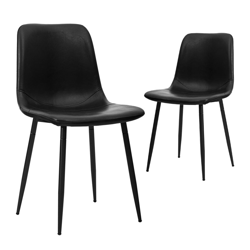 Deniss Side Chair in Black