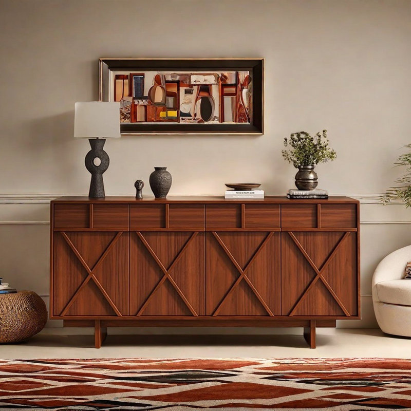 Retro Minimalist Multifunctional Sideboard Cabinet