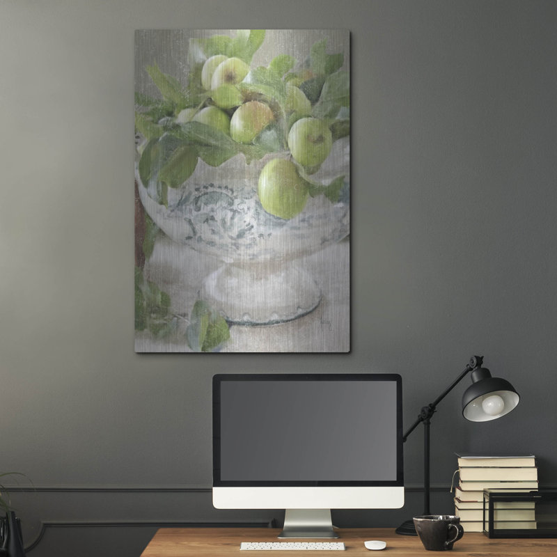  «Bowl of Apples» par Ashley Bradley, art mural en métal, 24 po x 36 po, H 36 po x l 24 po