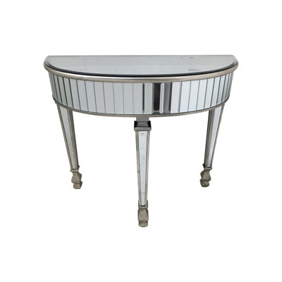 Francine 90cm Glass Top Console Table
