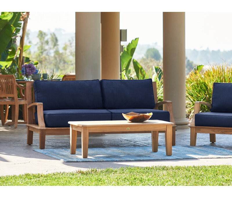 Grande Patio Sofa with Sunbrella Cushions, Canvas Regatta Sunbrella® Canvas