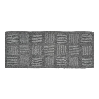 Tapis pour salle de bain en mélange de coton Gerlinda