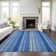 Kinslee Washable Striped Indoor / Outdoor Rug