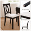 Chaises de salle à manger rembourrées Comfort, ensemble moderne en bois d'hévéa pour la cuisine