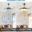 Ventilateur de plafond 42 po avec lumières DEL Thoryn