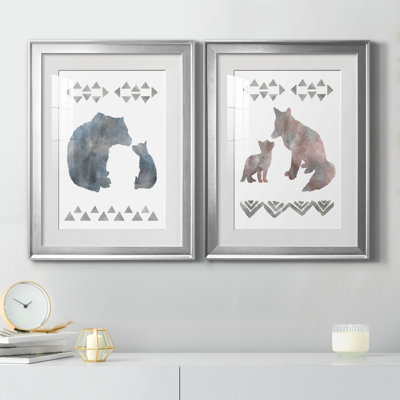 «Little Man Cave Bears», ensemble de 2 reproductions d'art