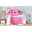 Lit mezzanine simple avec tente et tour-2101497680