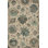 Tapis floral en laine noué à la main Kraker ivoire / vert / brun