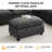 35.4’’ Rectangle Chenille Ottoman for Modular Sectional Sofa-1563555905