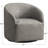 100% Genuine Leather Swivel Barrel Armchair-1882212201