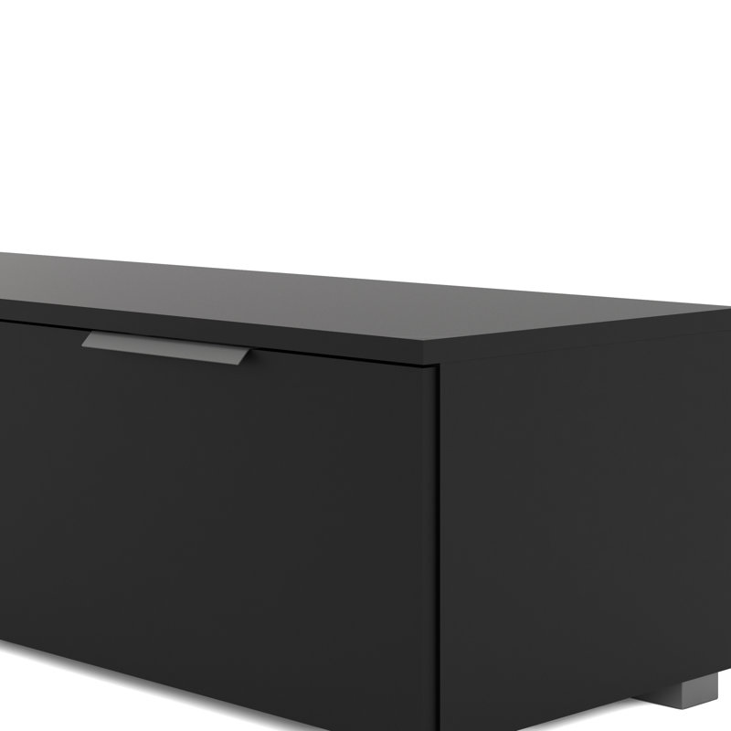 Karlin 68 Inch Wide Media Console, Black Matte