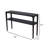 Geni Sofa Console Table, 48 Inch Top W Shelf, Parsons Style Java Gray