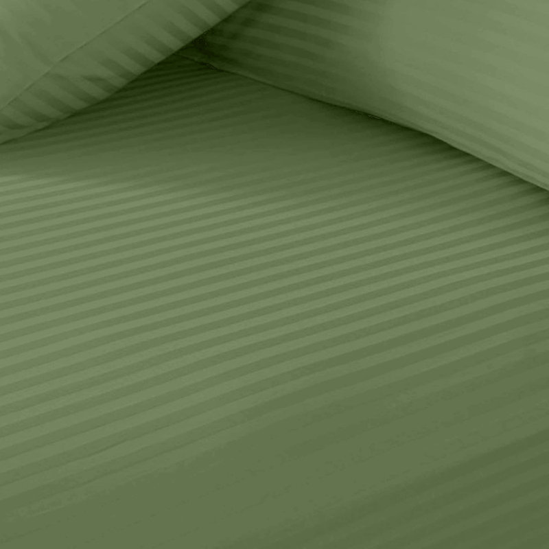 Microfiber Standard Fitted Sheet, Olive Green, Super King (6')