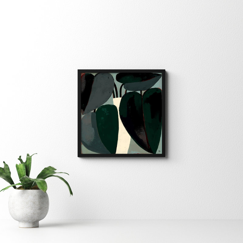 Fall Plant by StudioM, Black, 16" H x 16" W x 1.25" D