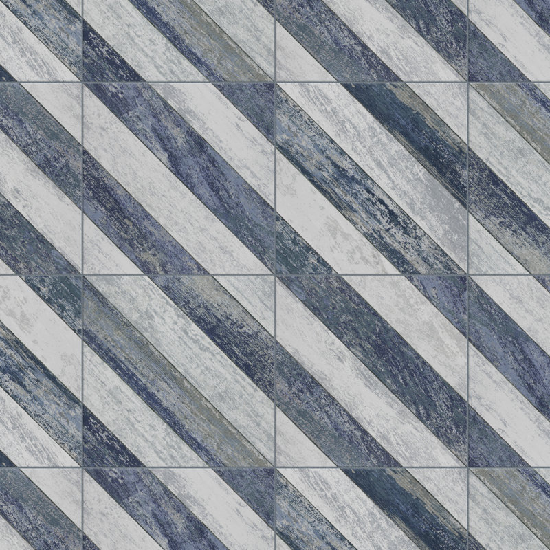 Cassis Sete 10" x 10" Porcelain Wall & Floor Tile, Blue