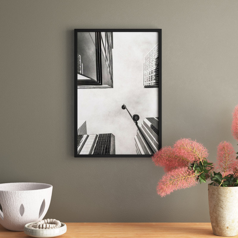 Modern Architecture by Rick Cotter, 41" H x 28" W, Black Framed