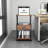 3 Tier Printer Stand with Storage Drawer Rolling Printer Table with Wheels Home Office,Retro-2059525091