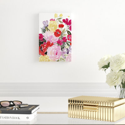 «Rainy Day Bouquet I», peinture sur toile
