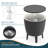 Resin Patio Ice Bucket With Extendable Tabletop