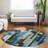 Machine Washable Indoor/Outdoor Cicel ACN1125 Blue Rug-100196847