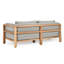 Aston 82" Outdoor Sofa Natural/gray