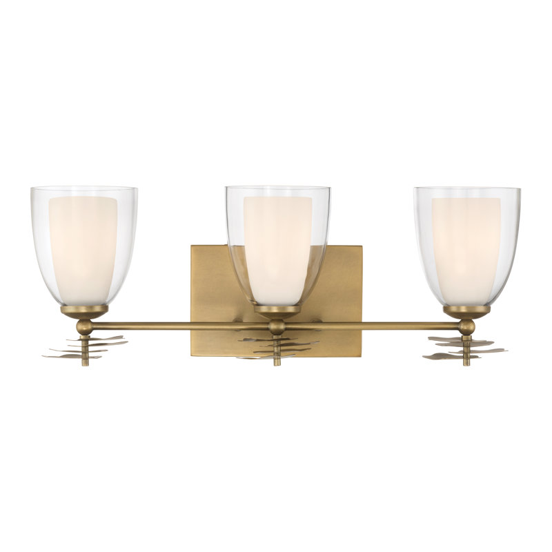 Meuble-lavabo 3 lumières 21,75 po Elowen, H 7,75 po x l 21,75 po x P 6 po, Trois lumières