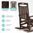 All-Weather HDPE Rocking Chair – Heavy-Duty Outdoor Patio Rocker with High Back for Ultimate Comfort – Perfect for Porch, Lawn & Garden-1443630968