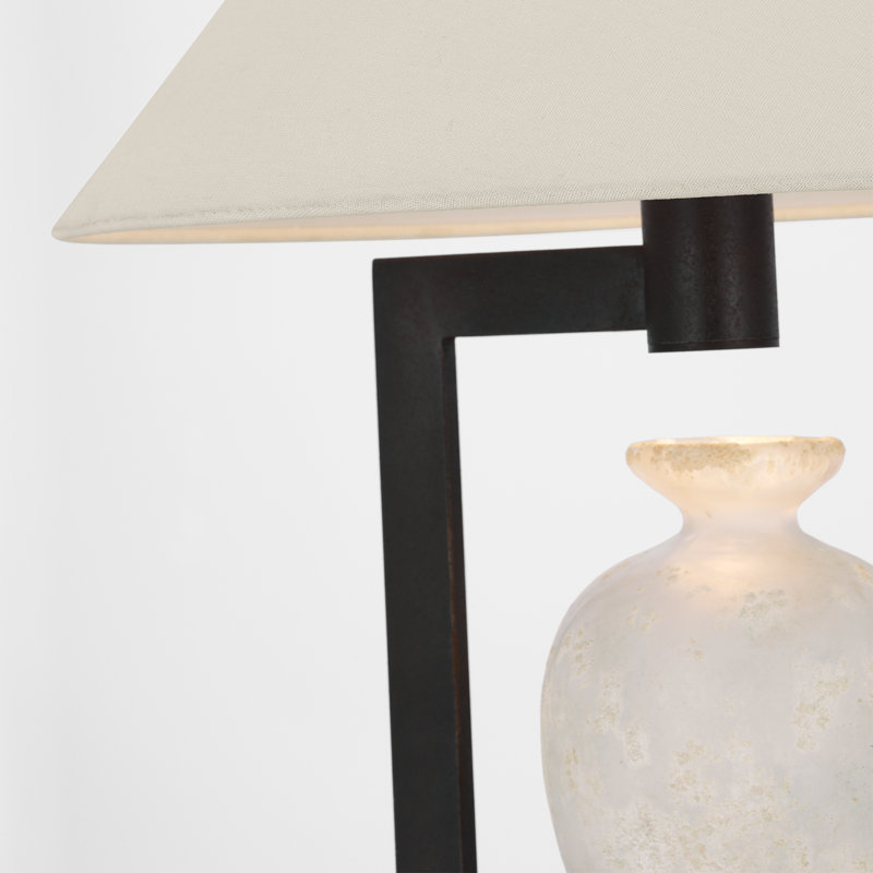 Phial Table Lamp, Etruscan/Warm Iron/Dark Walnut