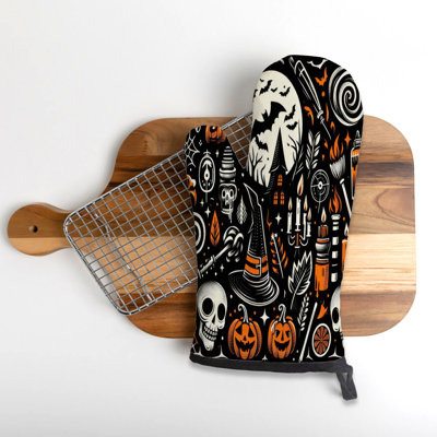 Flat Frightscape Oven Mitt Cotton Twill