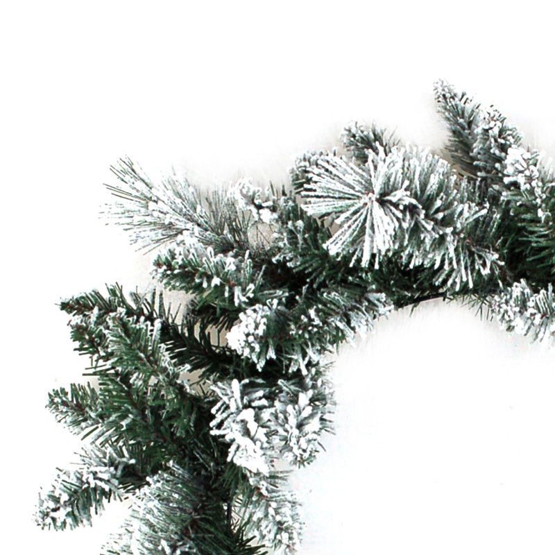 Couronne de noël artificielle à couleur 24"