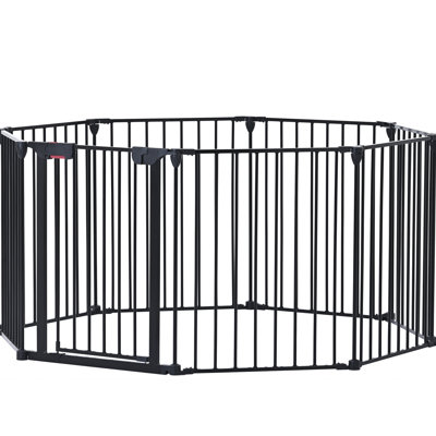 Metal 8 Panels Gate 200" - Adjustable Play Yard Fence Home House