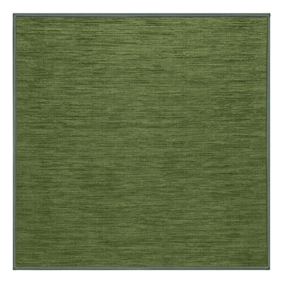 Tapis vert uni lavable à la machine