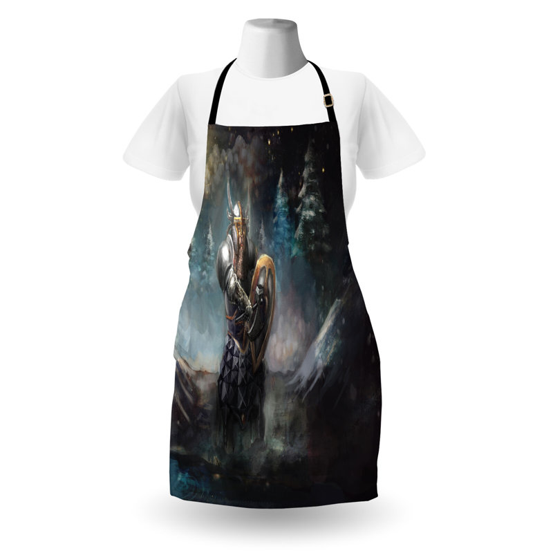 Multicolore, tablier East Urban Home Fantasy unisexe, chevalier nain médiéval, taille adulte