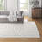 Bartletto Beige Shag Area Rug-125476102-125476098