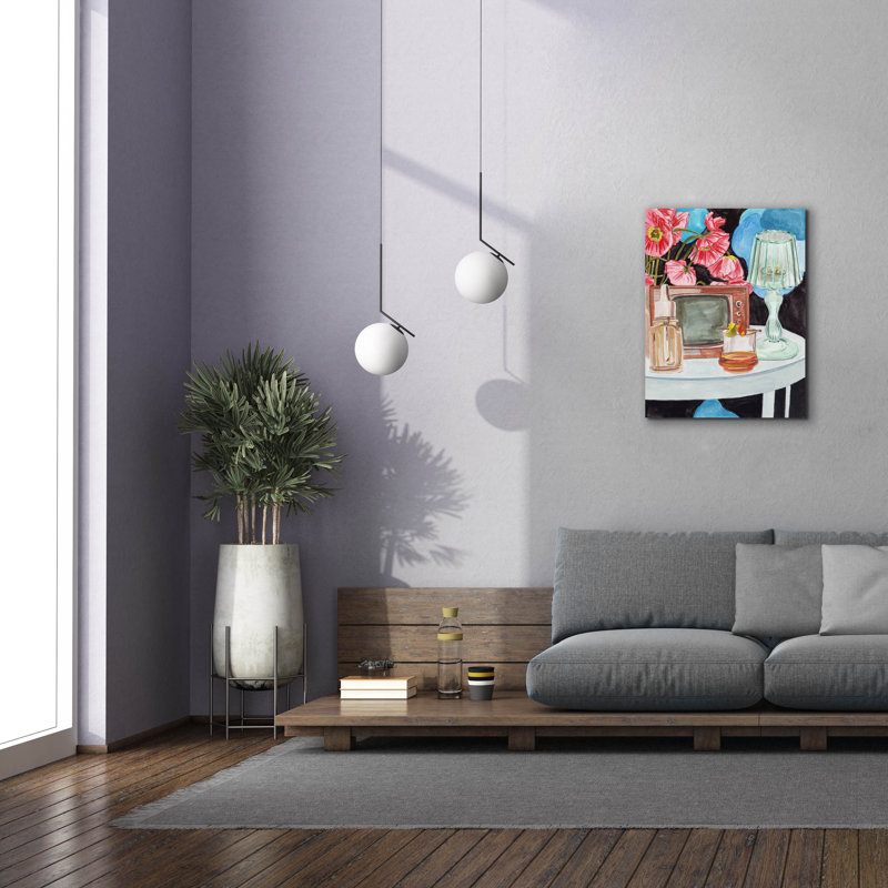 Toile épique Graffiti «Retro Glow 2» par Melissa Wang, 26 po x 34 po, H 34 po x l 26 po