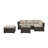 Chilhowie 51.1'' Wide Reversible Metal Patio Sectional with Cushions