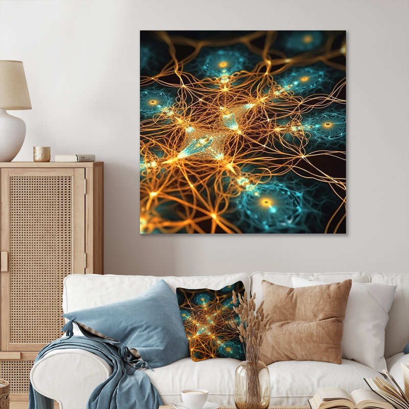 Infinity Matrix - Imprimé, 24" H x 24" W, Silver Picture Framed