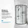 OVE Decors Breeze Premium 33 in. Round Shower Kit w/ Clear, Base