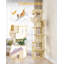 Cat Tree for Indoor Cats, Large Tall Cat Tower, Multi-Level Cats House with Condo, 8 Scratching Posts, Hammock, 4 Pom Poms-1526342312-1526342314