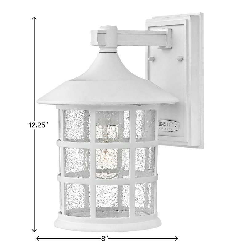 Freeport White 1 - Bulb Outdoor Wall Lantern, 12.25" H x 8" W x 9" D, White