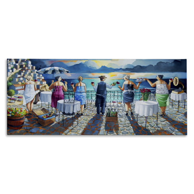 Villa Sunset View Canvas Wall Art by Ronald West