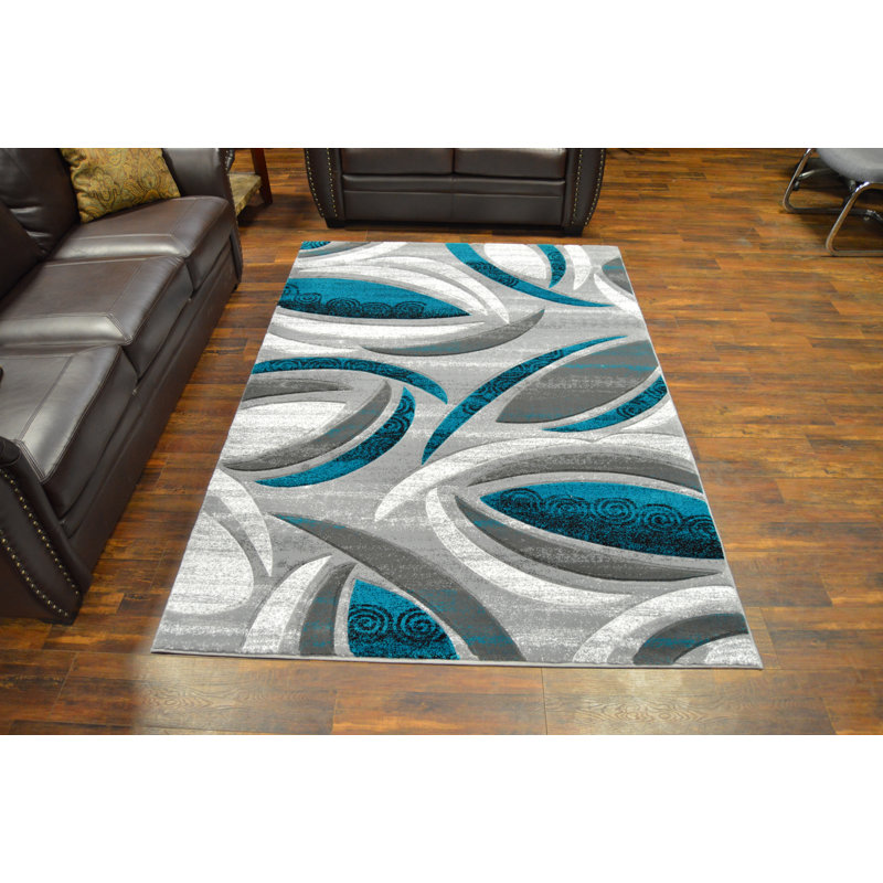 Mccampbell Performance Abstract Indoor Rug, Rectangle 5'3" x 7'6"