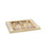 Ensemble de backgammon en cuir Croc, fauve