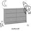 Commode double 6 tiroirs Crescent-41175061
