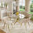 47in Round Glass Dining Set-2106270937-2106270932-2087754965