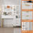 Modern Vanity Makeup Desk with Vanity Mirror