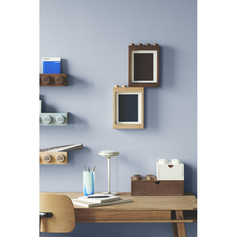 Wood Embossed Picture Frame, Dark Stained