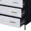 Myles Black, Silver & Gold Finish Chest