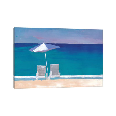 MMB303-Chaise de plage et parasol sur la plage