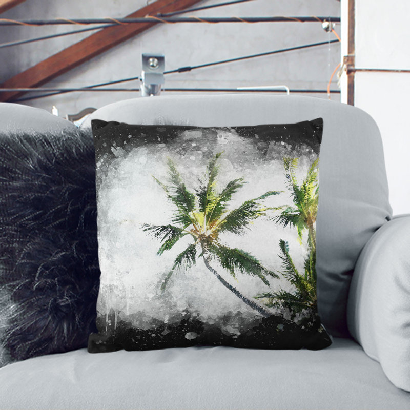 Square Throw Cushion, White, 55cm H x 55cm W x 20cm D